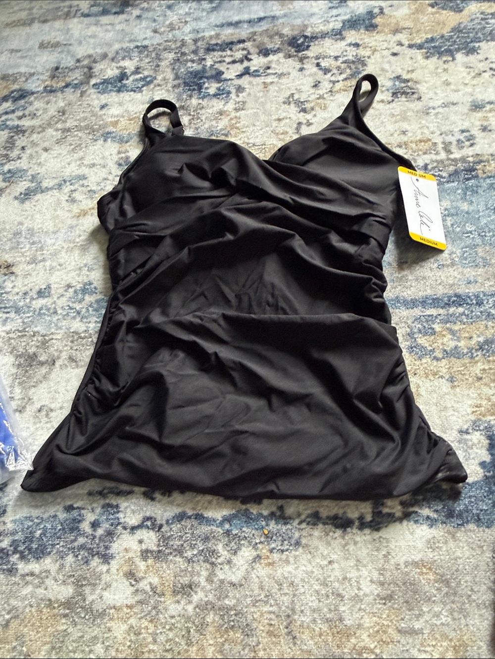 Anne Cole Black Women's Tankini Swim Top